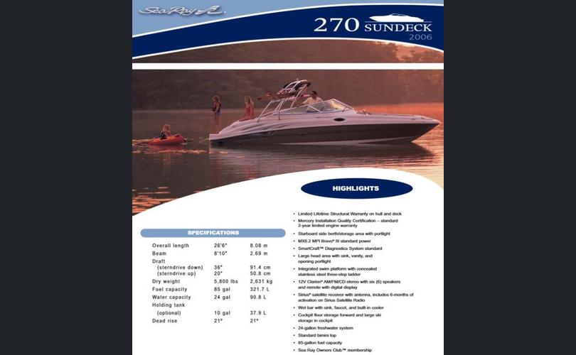 Sea Ray 270 Sundeck-kuva-6